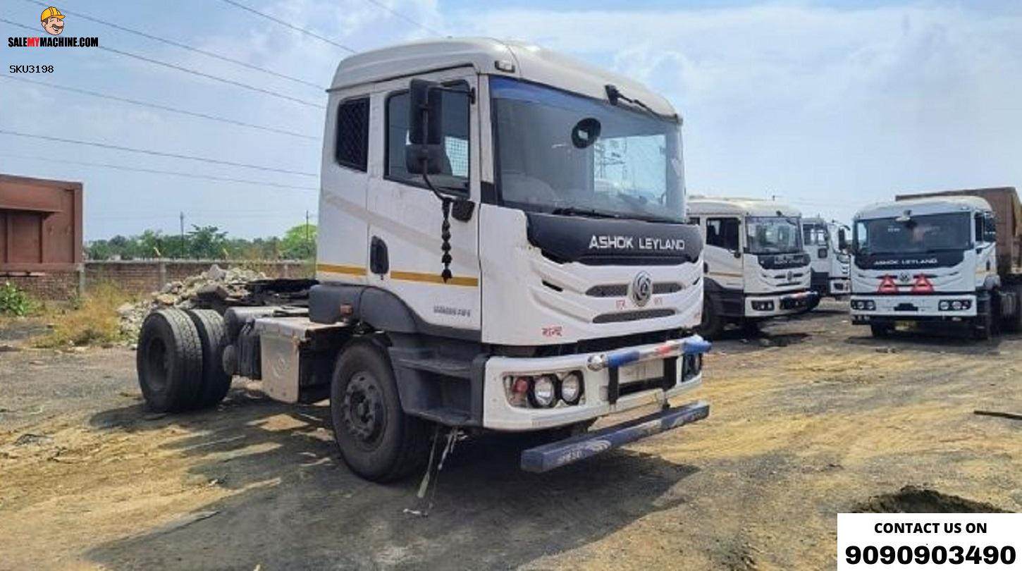 ASHOK LEYLAND CAB WITH 40 FT FLAT BED TRAILER